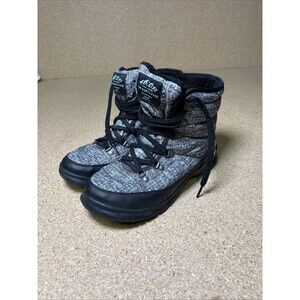 The North Face ThermoBall Lace II Boots Grey Black Wm Size 9 NF0A2T5L Lace Up
